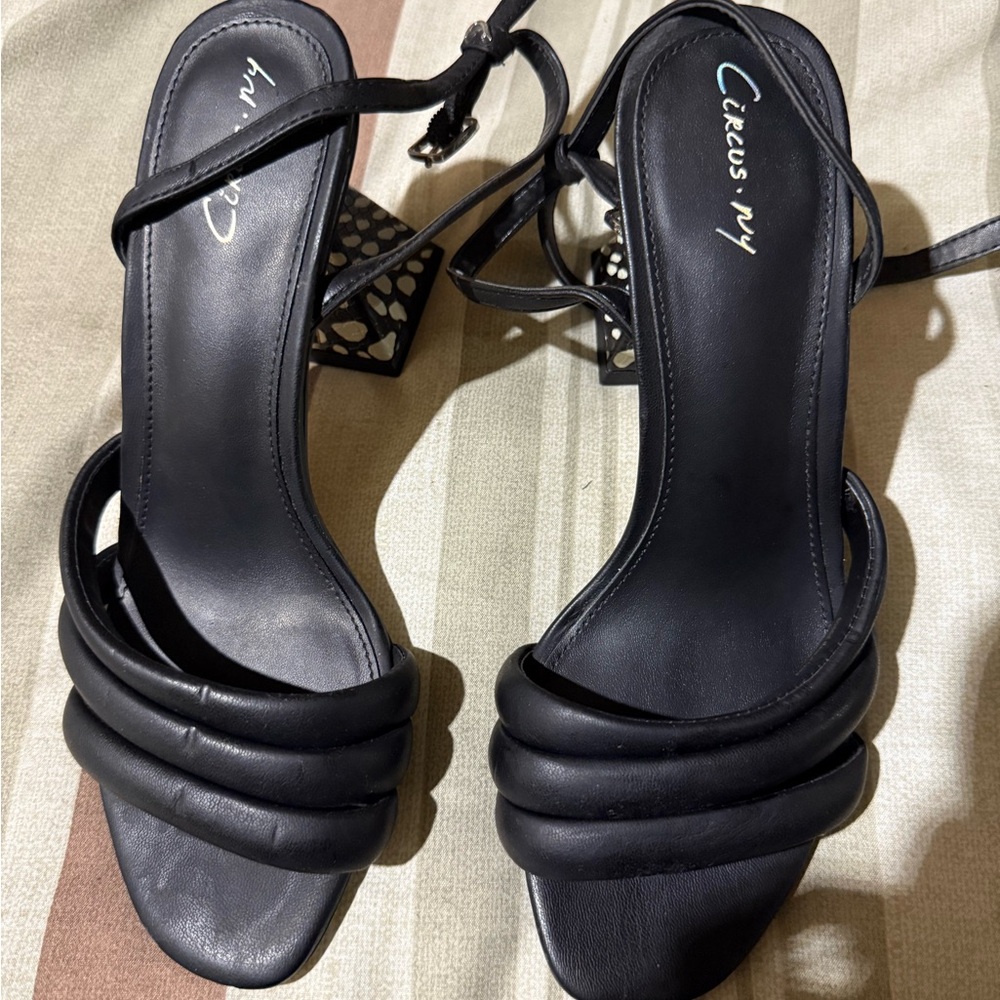 Circus by Sam Edelman Black Strappy Heels